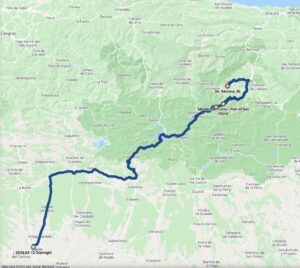 Cameleño to León route